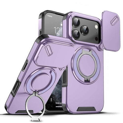 Purple Ring Stand Case for iPhone 17 Pro